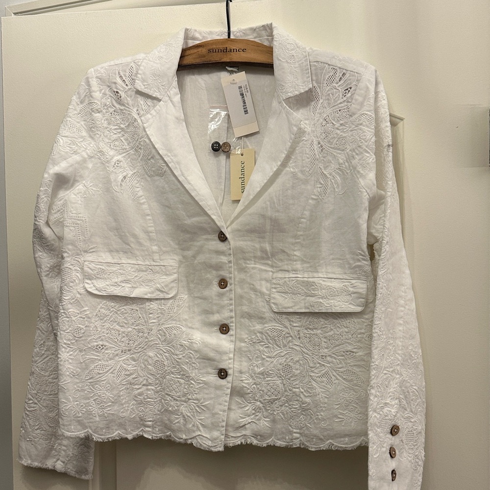 Sundance Ivory Embroidered Jacket